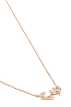 Hobb Full Baguette Necklace, 18k Rose Gold with Diamonds